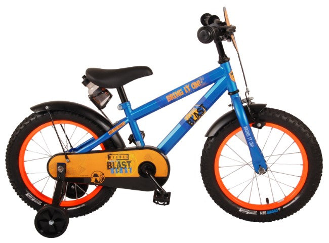 Nerf barncykel - pojkar - 16 tum - satinblå