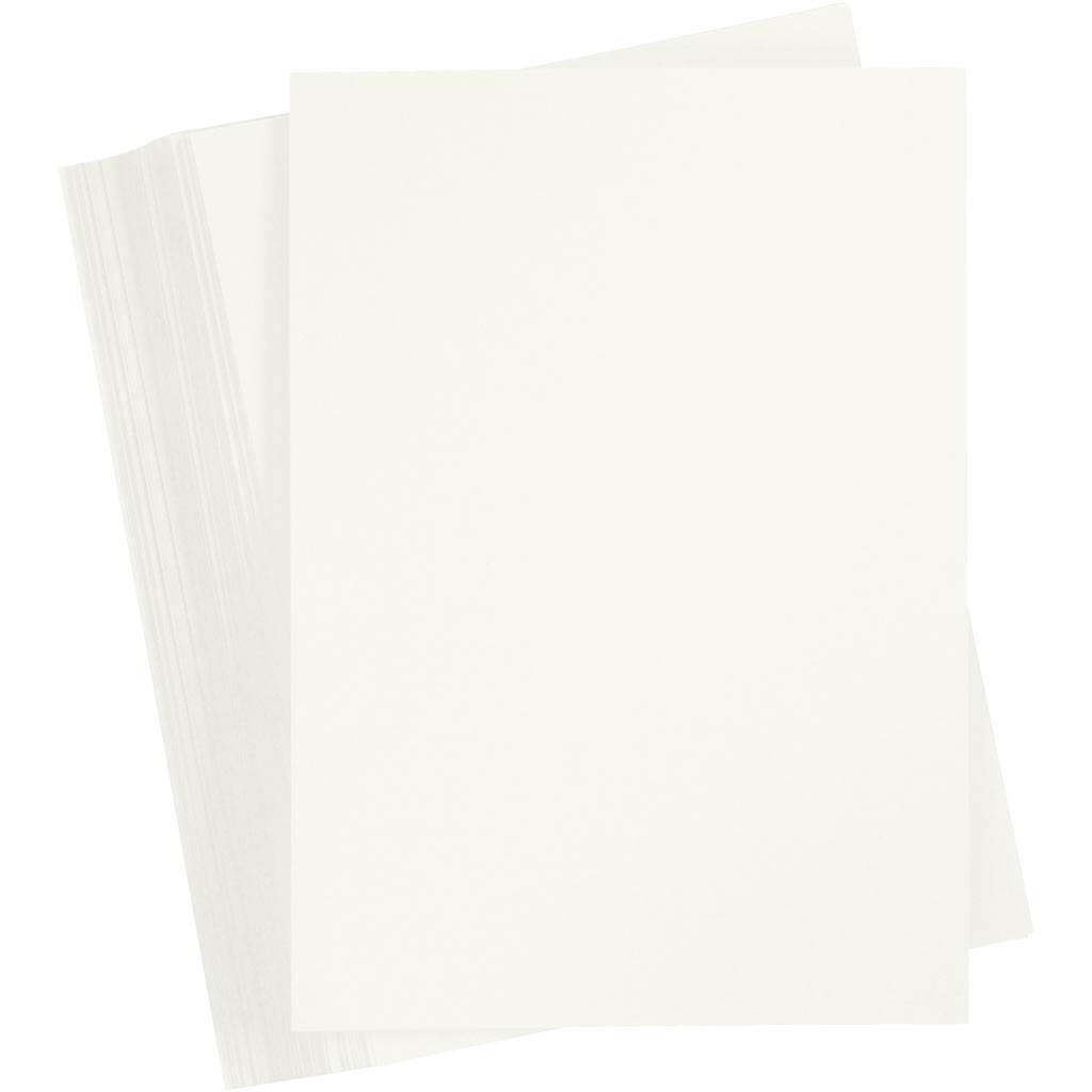 Creativ company gekleurd karton, a4, vel 210x297 mm, 180 gr, off-white, 100 vel 1 doos