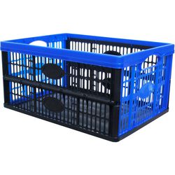 Collapsible transport box Viso 30 litres blue
