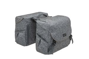 Mondi Joy Double Bicycle Bag - Water -Repellent Polyester - 38L - Mik Adapter - Ivy Walnut