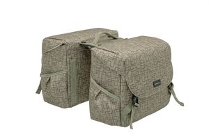 Mondi Joy - Double bicycle bag for women, sporty and water -repellent, Ivy Walnut