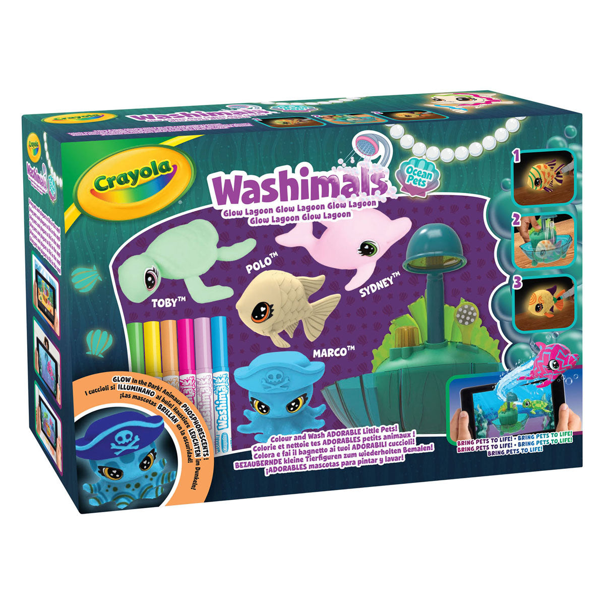 Goliath Washimals Ocean Glow Lagoon play set