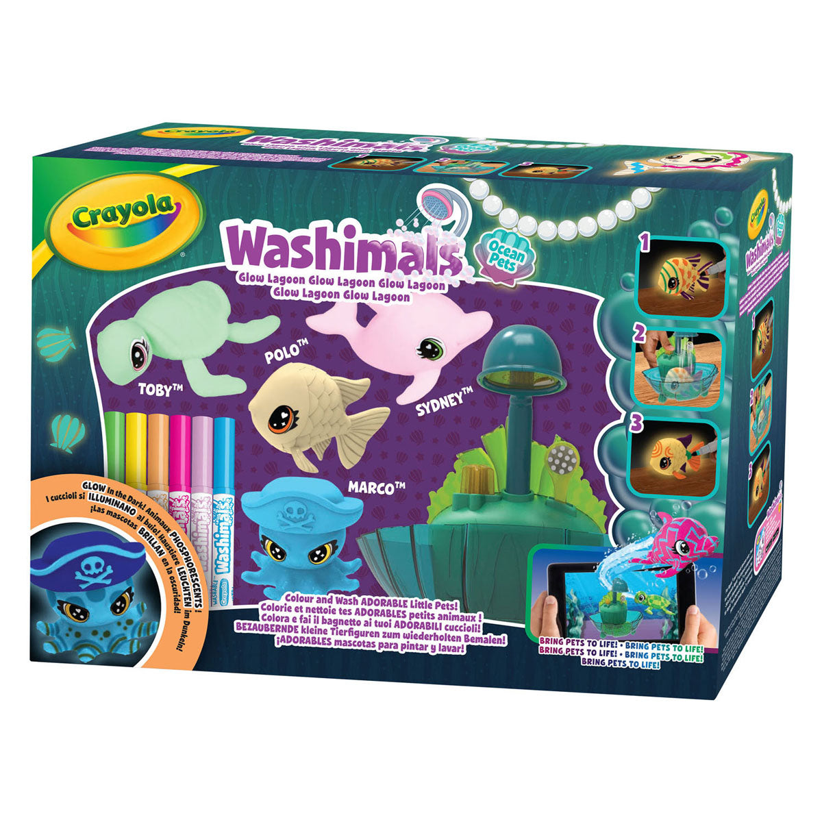 Goliath Washimals Ocean Glow Lagoon play set