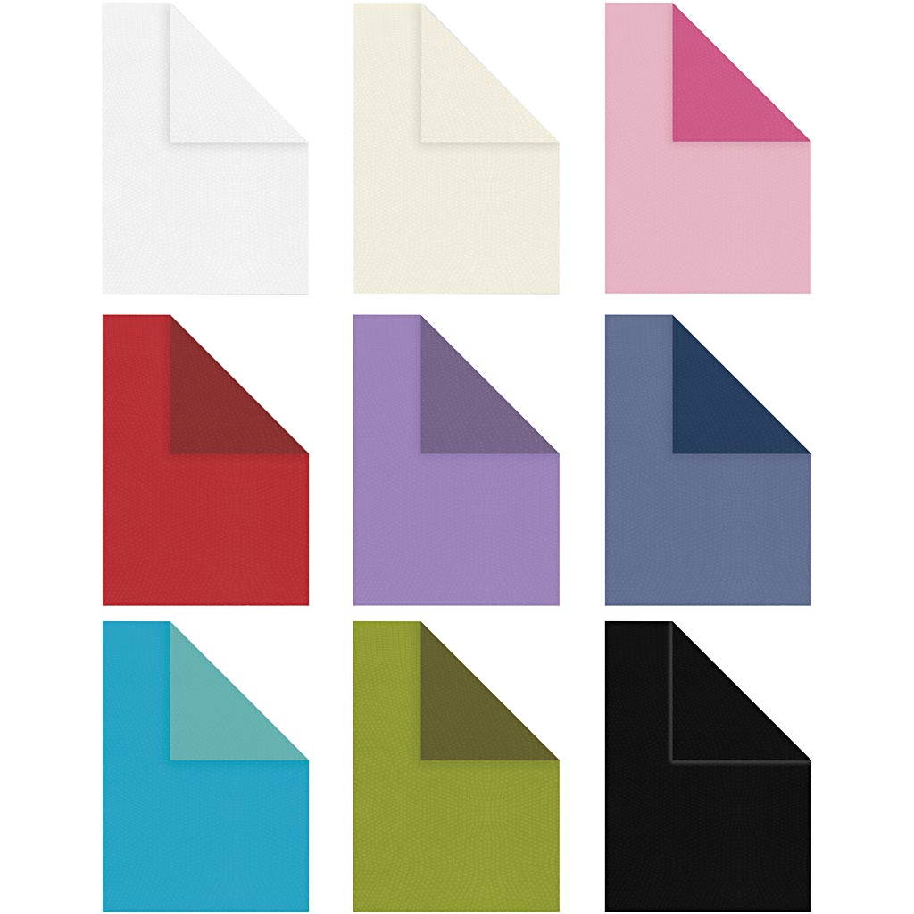 Creativ company textured paper, A4, sheet 210x297 mm, contents may vary, 100 g, various colours, 30x20 sheets 1 box