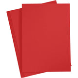 Creativ Company Cardboard Red A4 220G, 10st.
