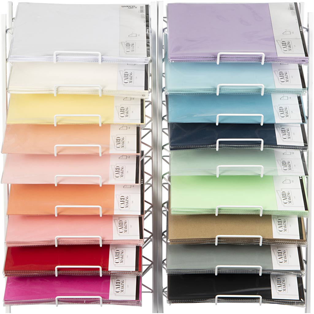 Creativ company cardboard, A4, sheet 210x297 mm, 210+220 gr, various colors, 18x10 box 1 box