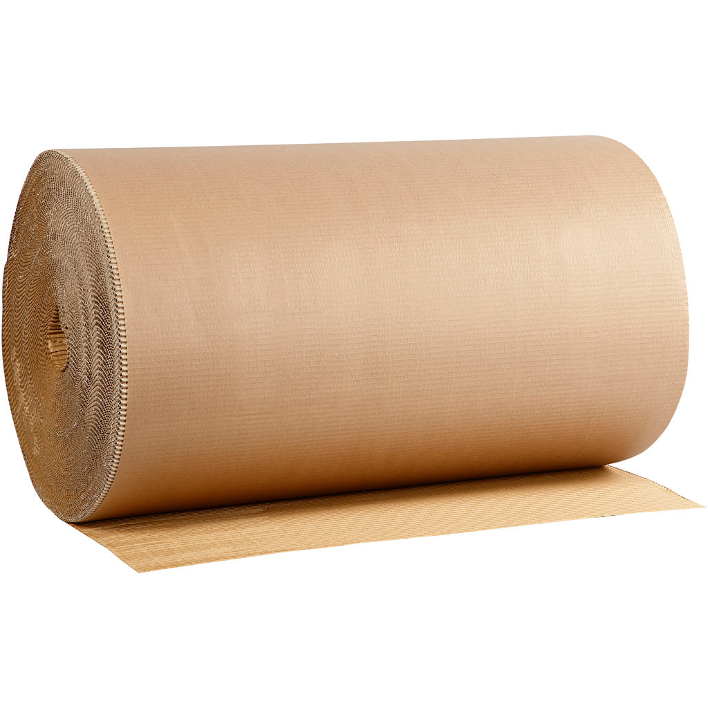 Corrugated cardboard, w: 70 cm, 70 m 1 roll