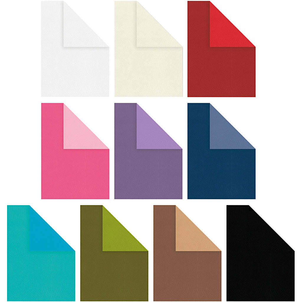 Creativ company textured cardboard, A4, sheet 210x297 mm, 250 g, various colors, 30x10 sheets 1 box