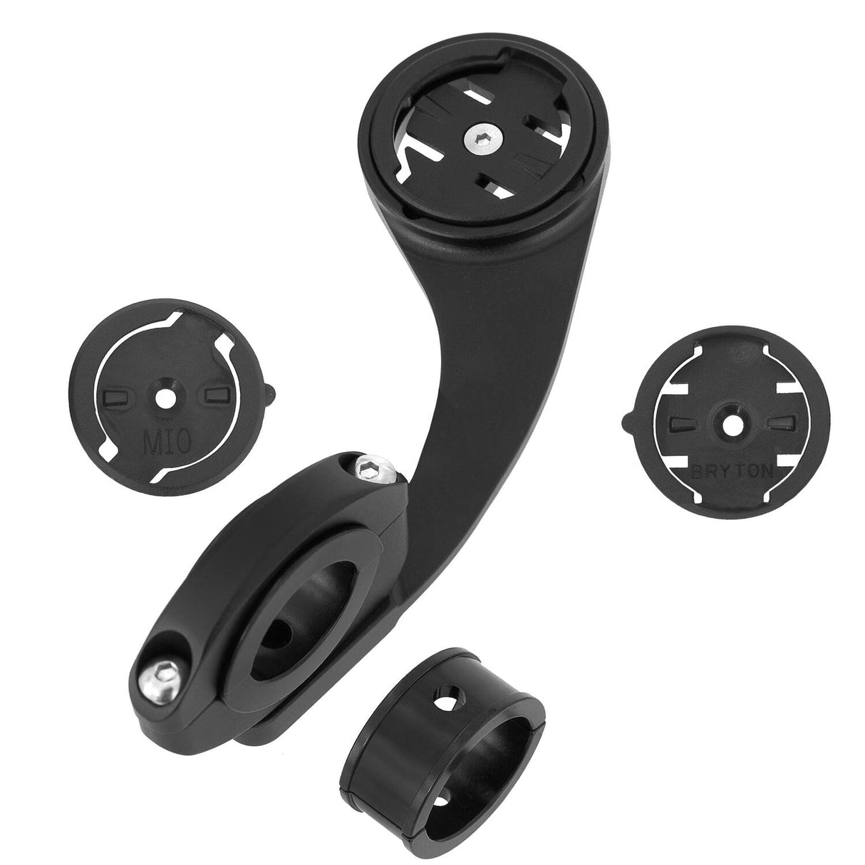 Trivio - handlebar mount garmin wahoo bryton ø31.8mm (+shim ø25.4 22.2mm) aluminum black