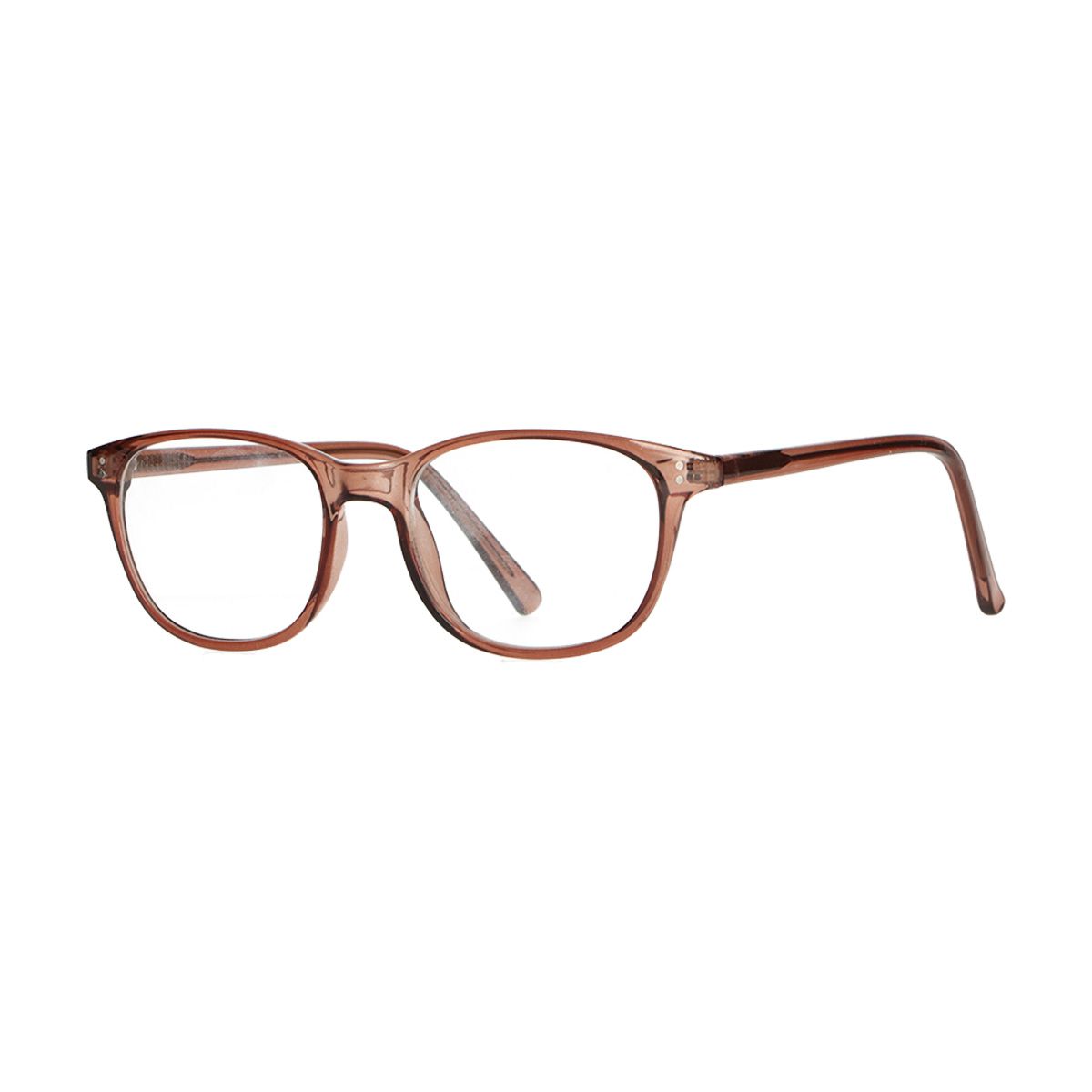 Spectrum reading glasses transparent brown 2.00