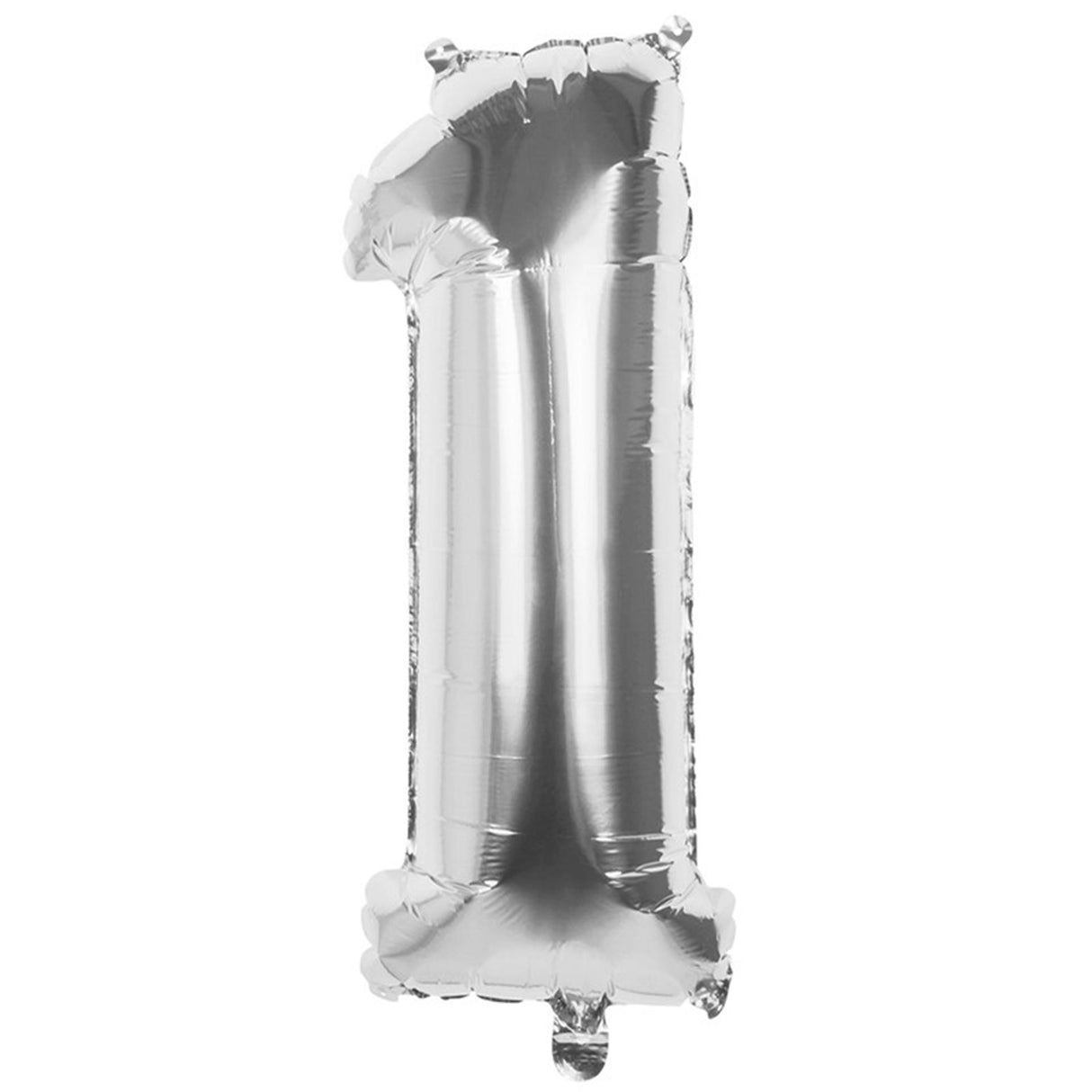 Boland folie ballon nummer '1' zilver 86cm