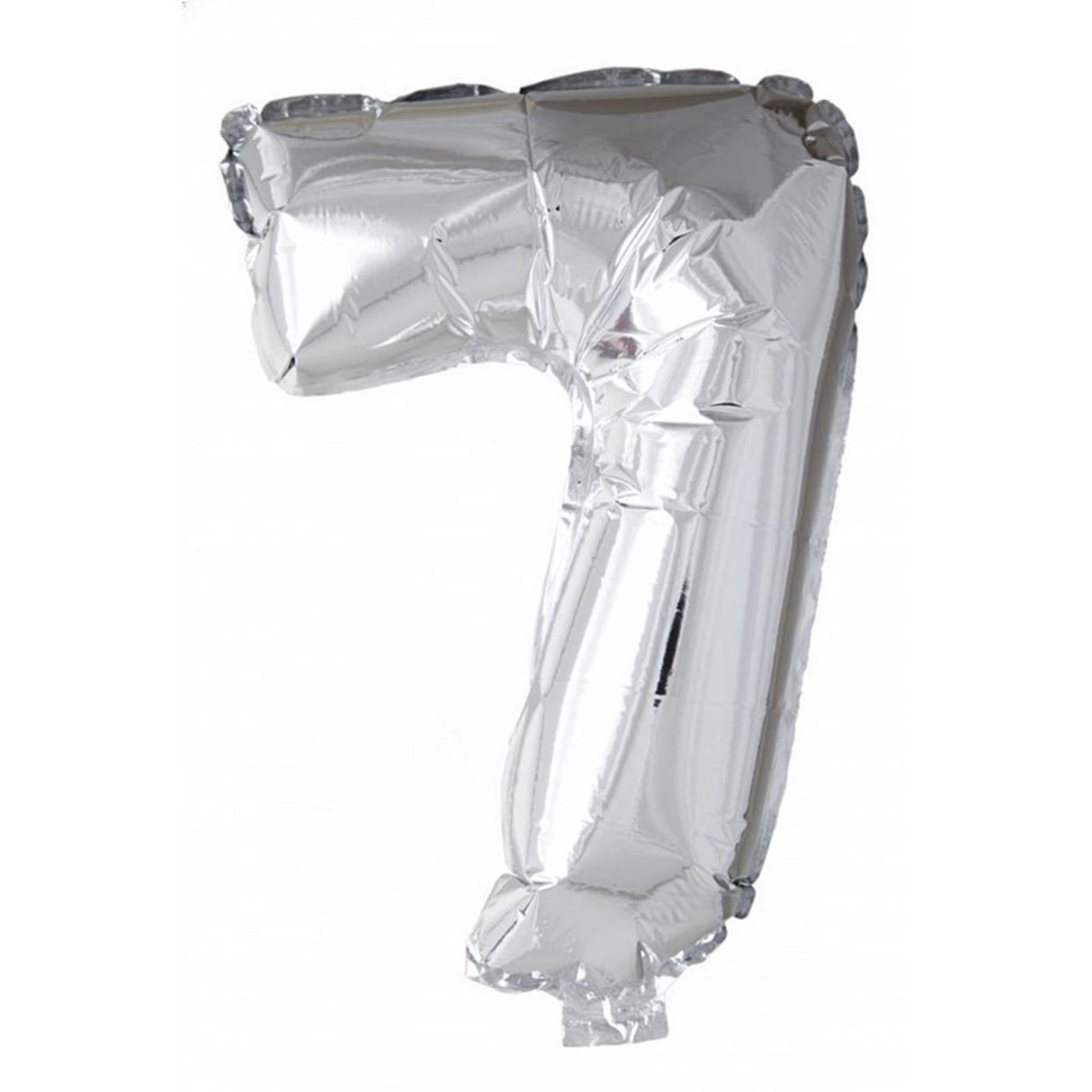 Boland folie ballon nummer '7' zilver 86cm