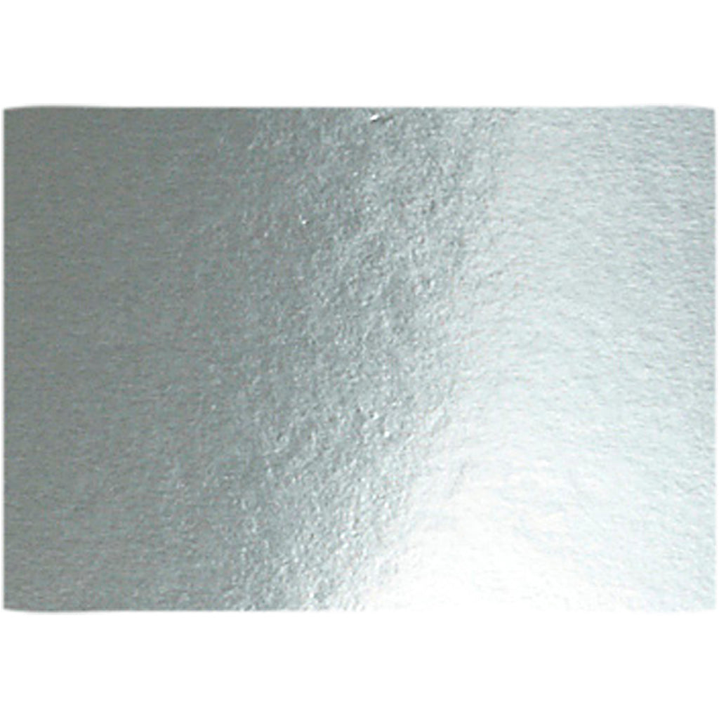 Creativ company metallic foil cardboard, A4, sheet 210x297 mm, 280 g, silver, 10 sheets 1 box
