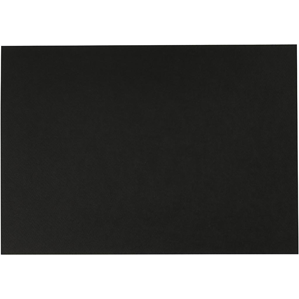 Creativ Company Aquarel paper Black A4 300gr, 10 sheets
