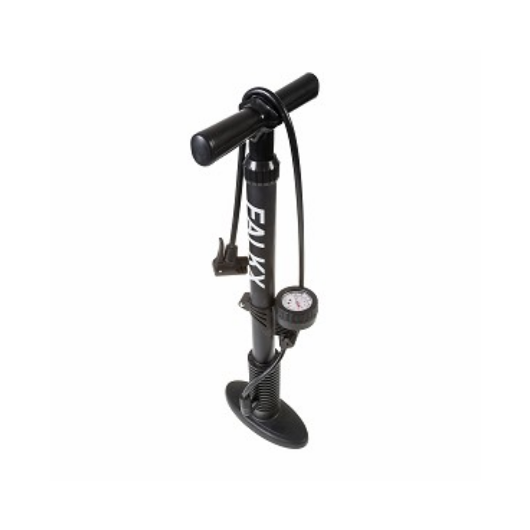 Falkx -pumpe med manometer, dobbelt ventilhode. Passer for alle ventiler