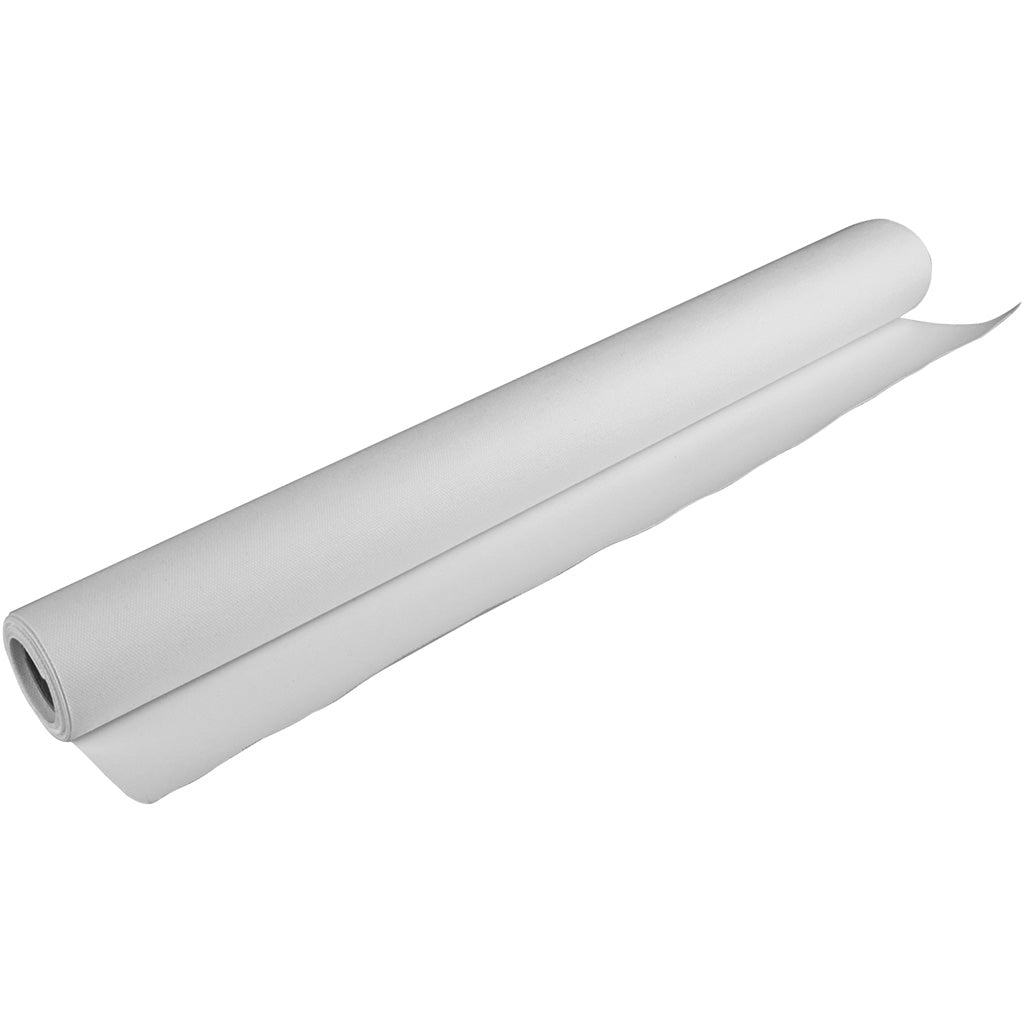 Creativ company canvas on roll, w: 120 cm, 380 gr, white, 5 m 1 roll