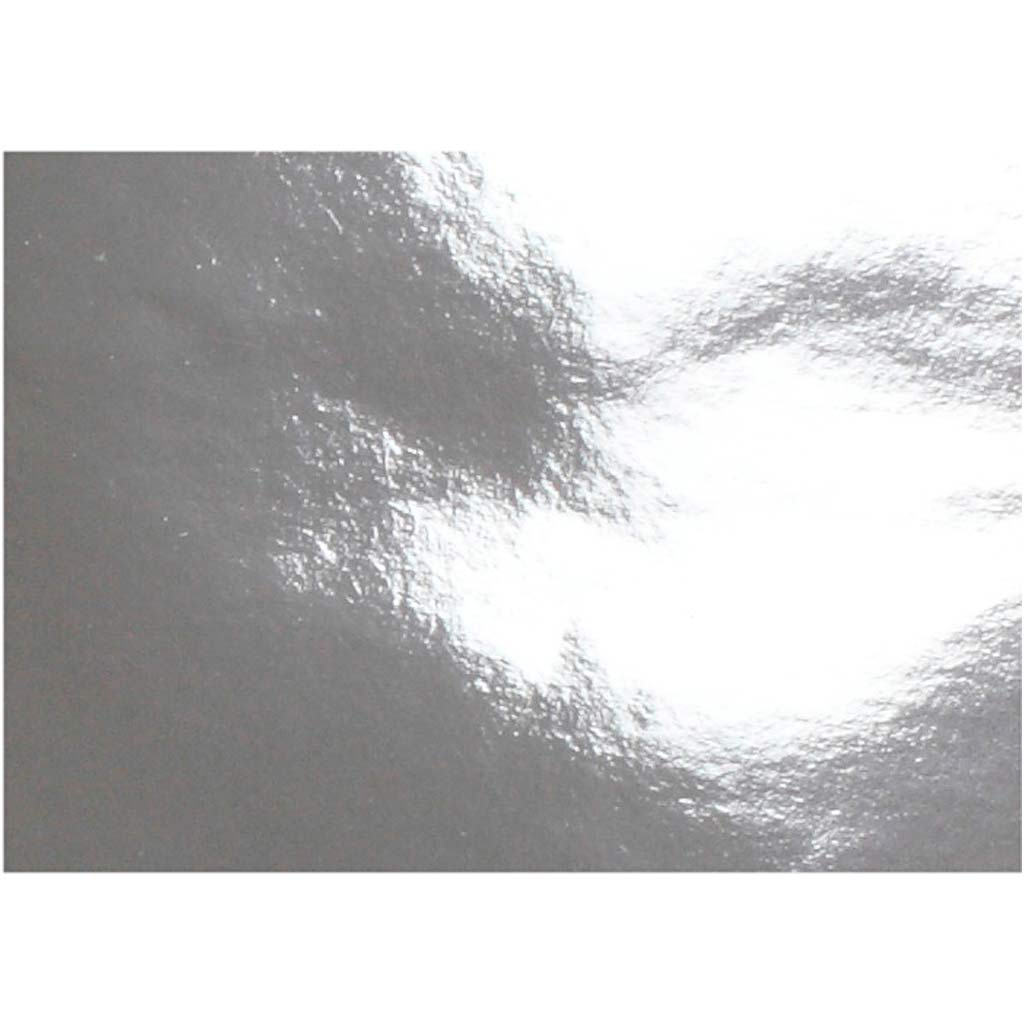 Creativ company metallic papier, a4, vel 210x297 mm, 120 gr, zilver, 100 vel 1 doos