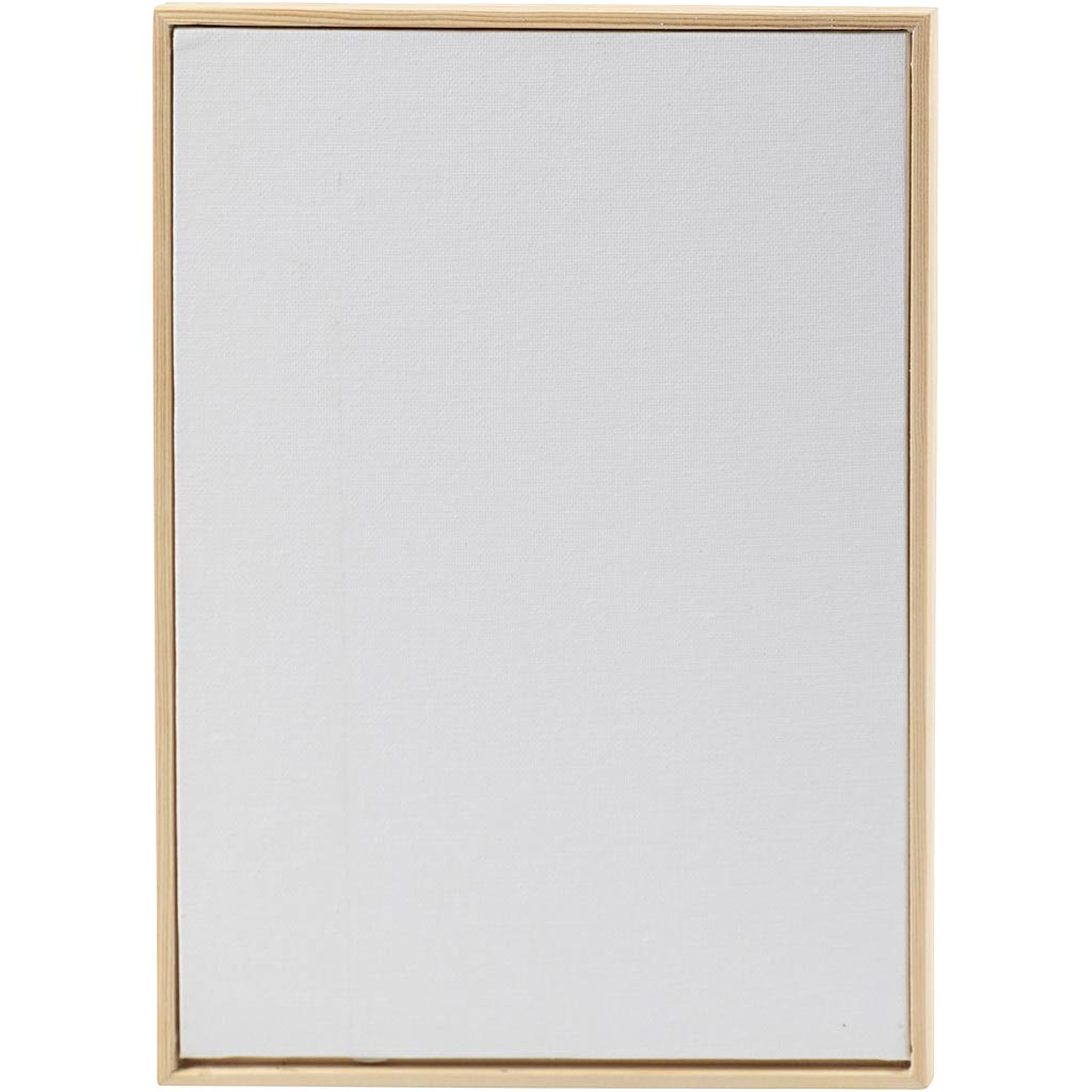 Creativ company canvas paneel met lijst, a4, afm 21x29,7 cm, 280 gr, wit, 1 stuk