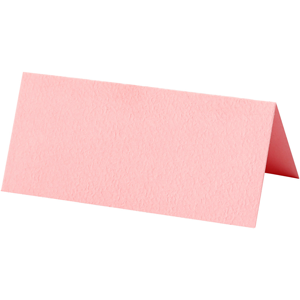 Creative company business cards, size 9x4 cm, 220 g, light red, 20 pieces in a box