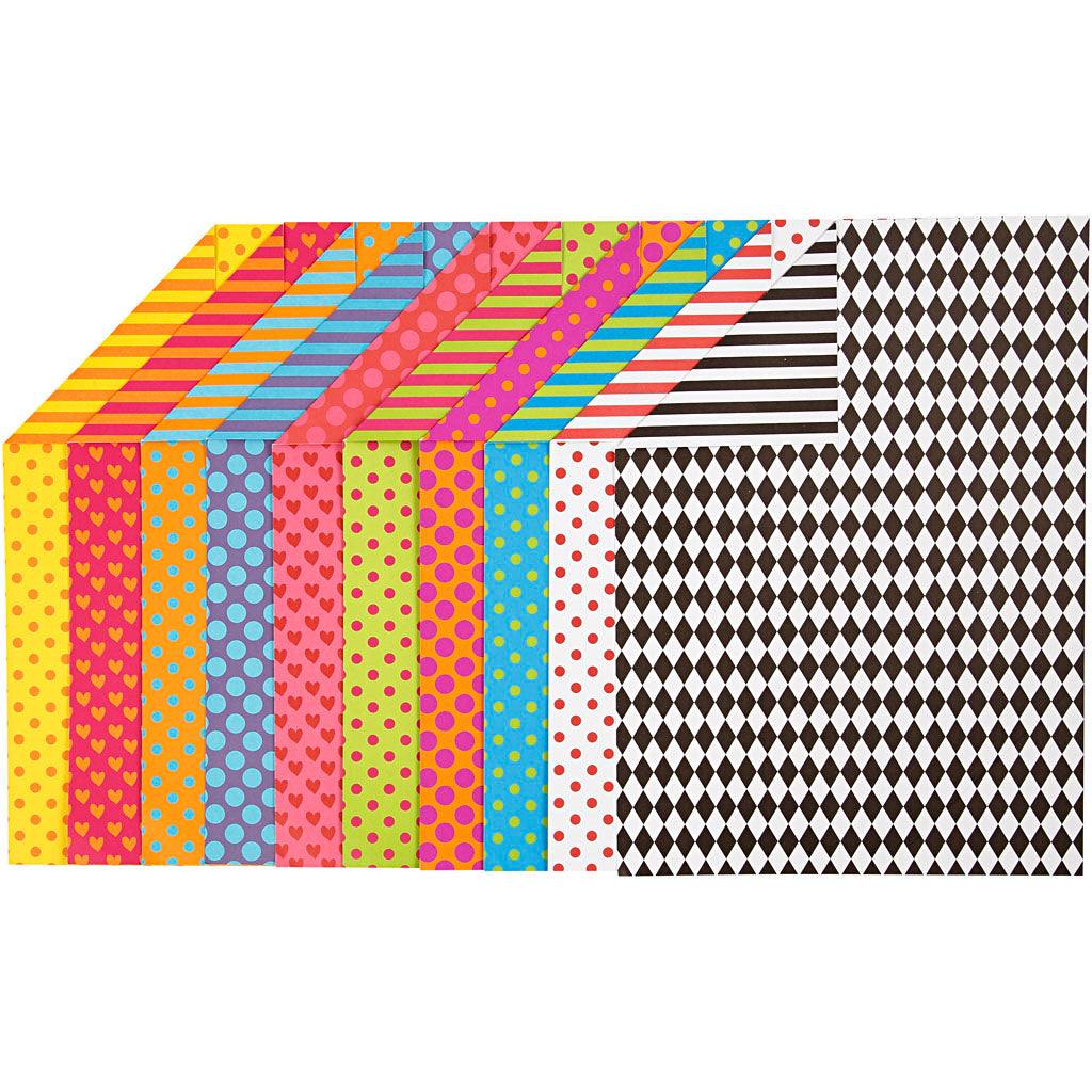 Printed cardboard color A4, 20 sheets, 250gr.