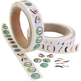Googly eyes, eye mustache, d 17 mm, 2000 pieces 1 box