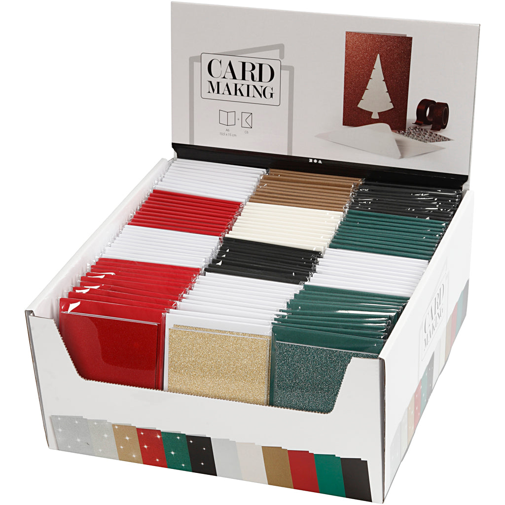 Creativ company cards and envelopes, card size 10.5x15 cm, envelope size 11.5x16.5 cm, 12x10 box 1 box