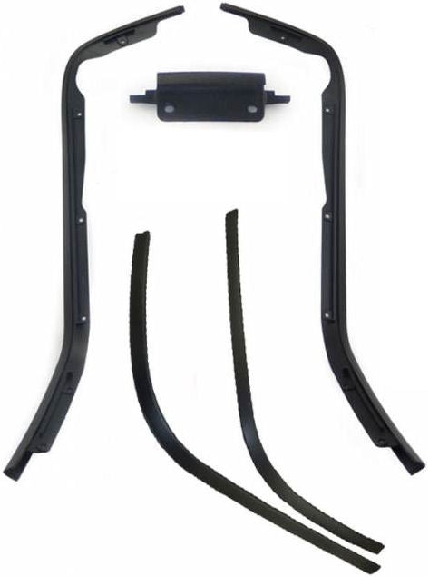 Edge decorative strip set Beenschild and Treeplank Primavera, Sprint 5 -piece matte black