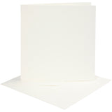 Creativ Company cards and envelopes off-white, 4st.