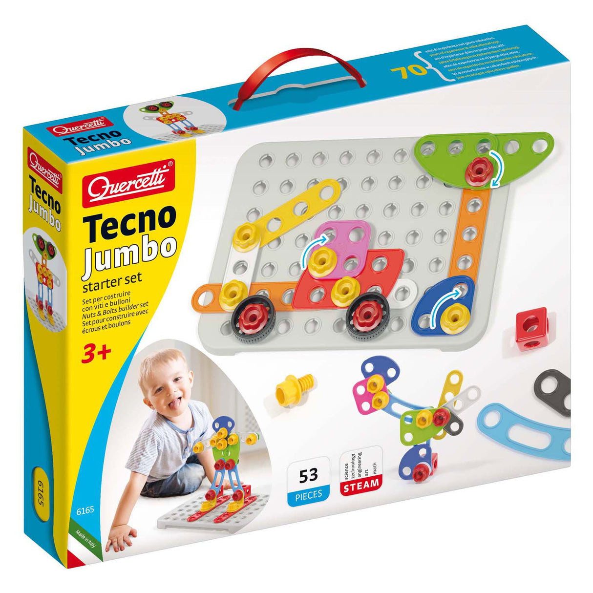 Quercetti Tecno Jumbo Starter Set, 52 kpl