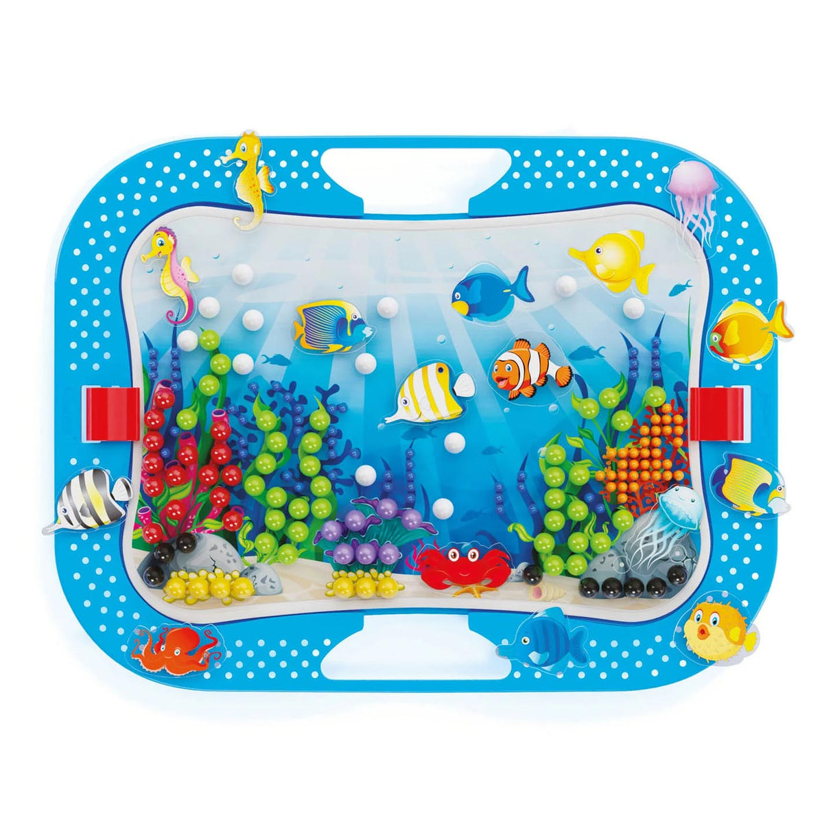 Quercetti Ocean Pleasure Fish Pegs Annäherung an Mosaik, 316dlg.