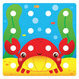 Quercetti Jumbo Peggy Evo Insteek Mosaic, 41 stift