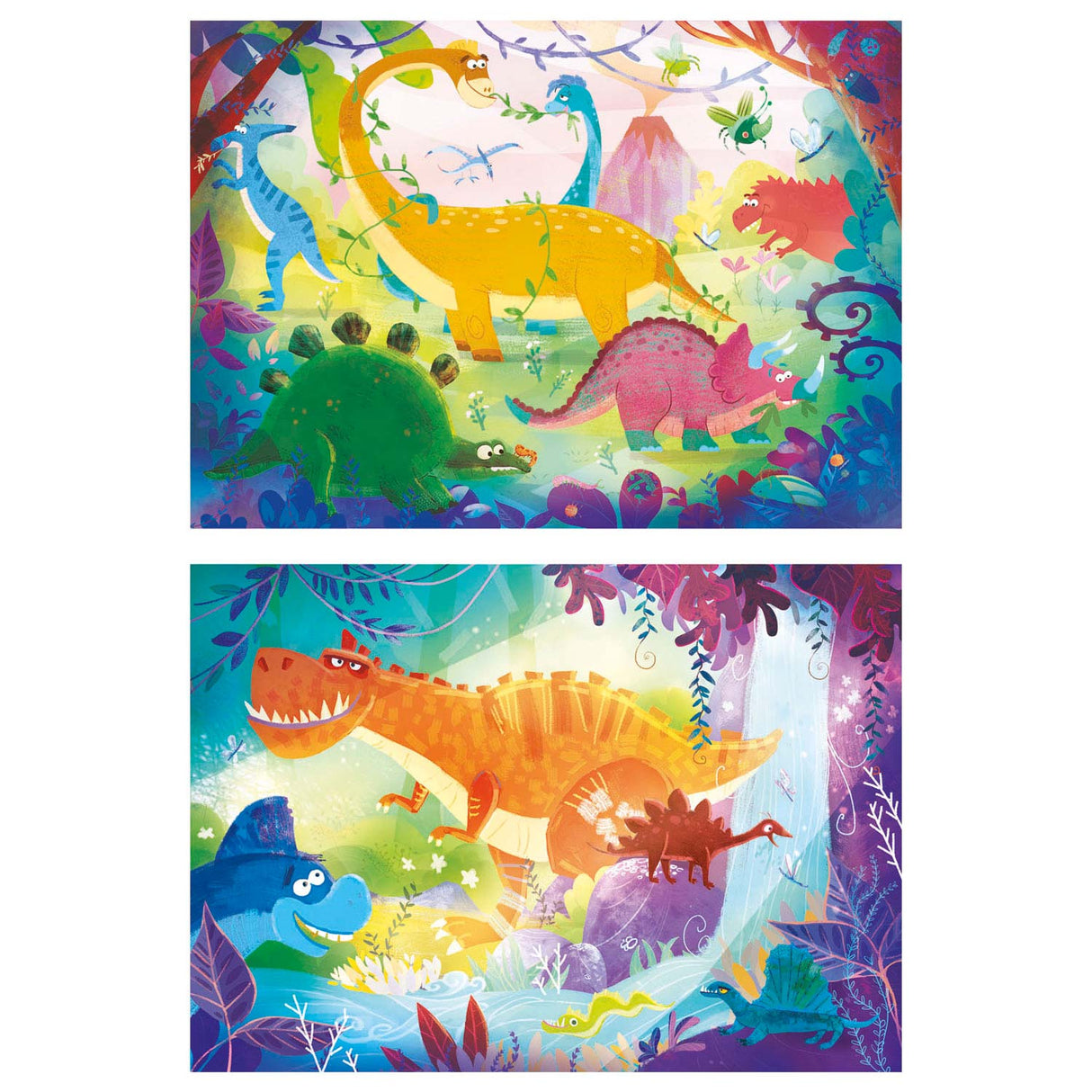 Cleronni Puzzle Funny Dinos, 2x20st.