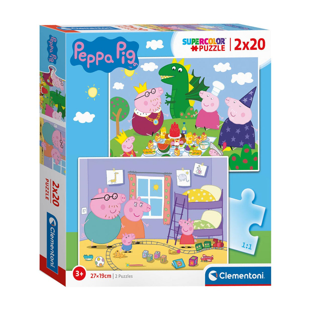 Clementoni Peppa Pig Puzzle 2 x 20 piezas