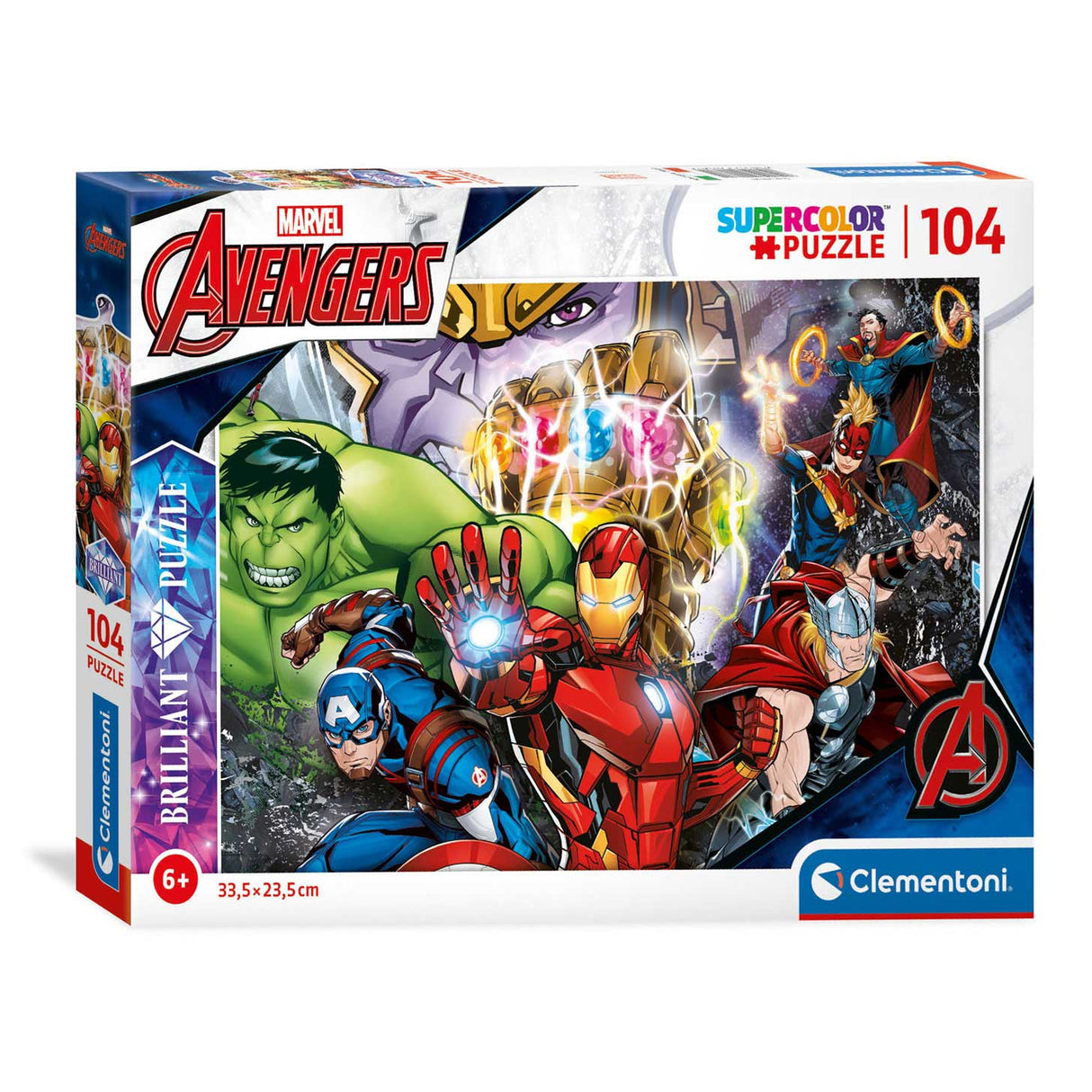 Clemenstoni brillant Puzzel Marvel Superhener, 104ST.