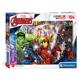 Clemenstoni brillant Puzzel Marvel Superhener, 104ST.