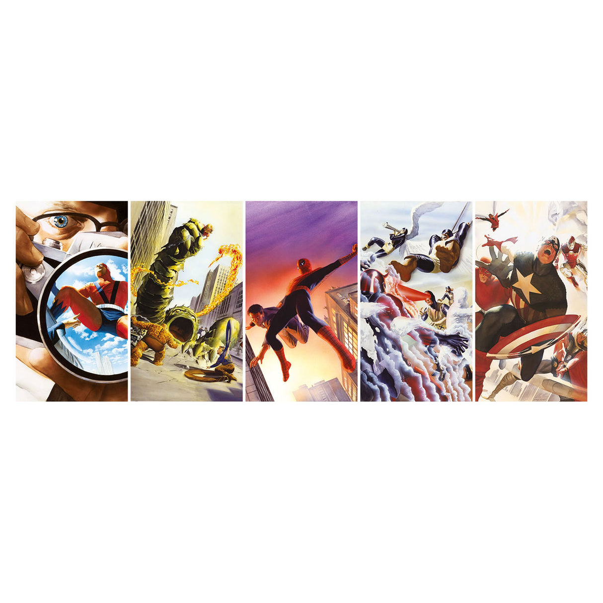 Clementoni Panorama Puzzle Marvel Superhelte, 1000st.