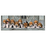 Clementoni panorama puzzle beagles, 1000 pcs.
