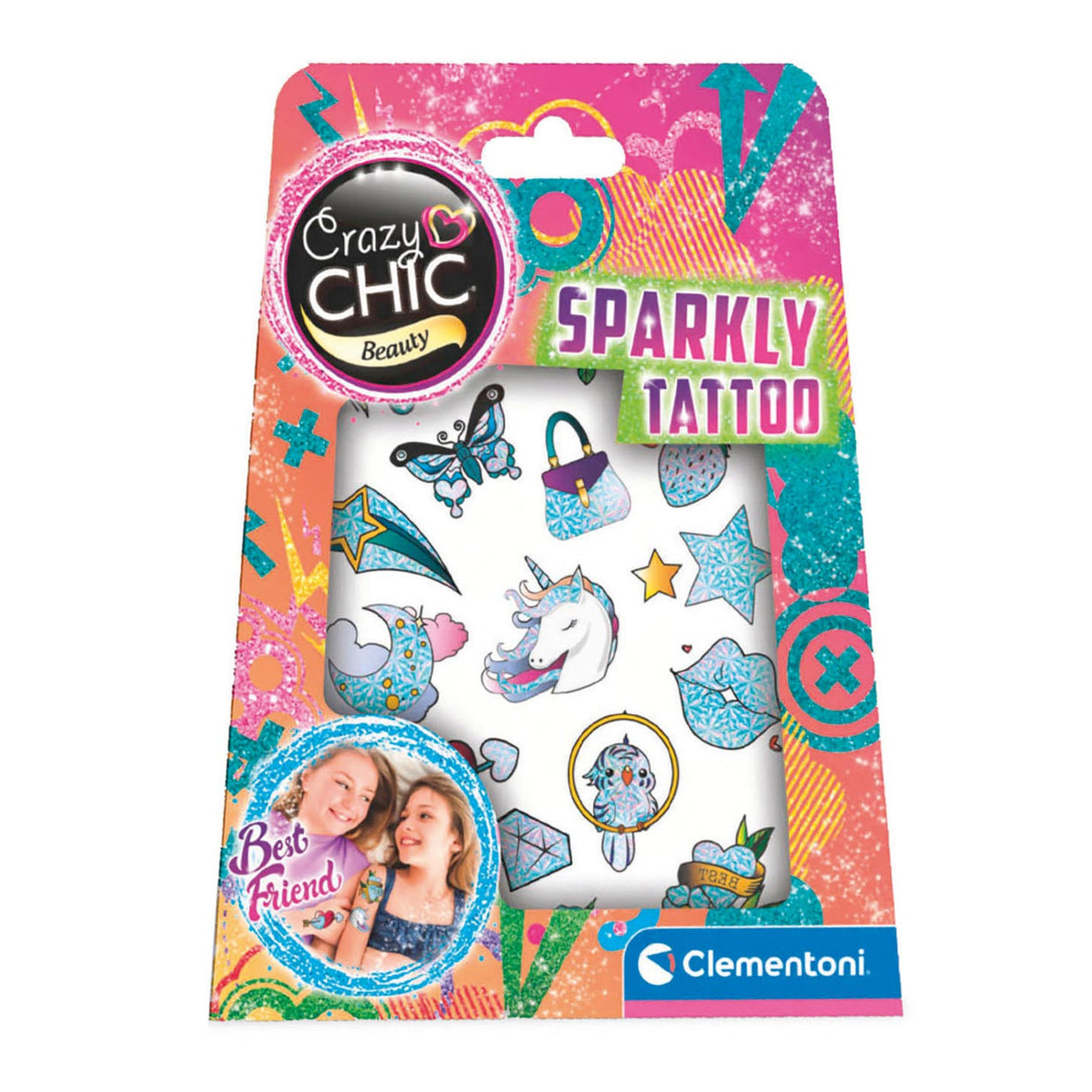 Clementoni Crazy Chic - Glitter Tattoo Uirbeach