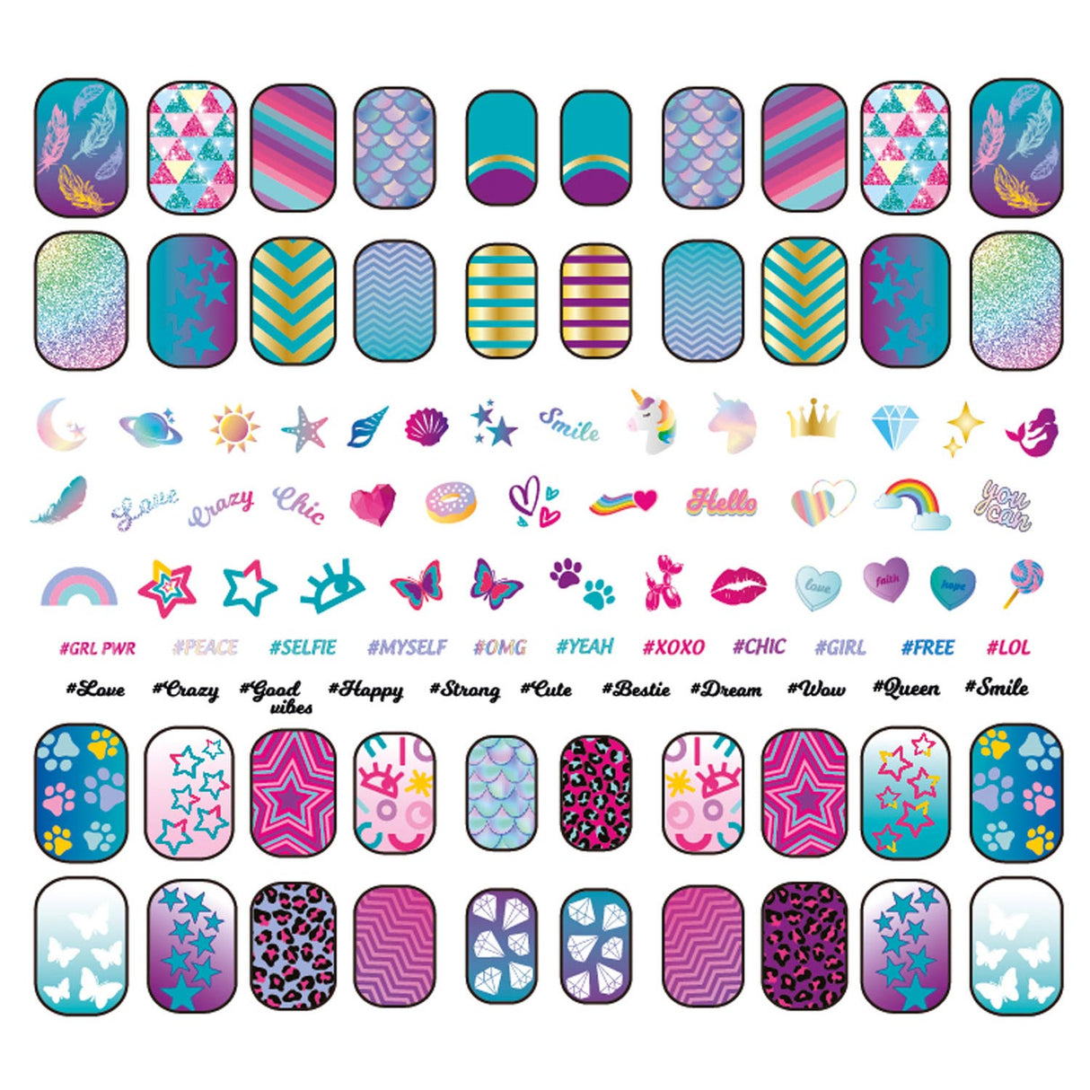 Clementoni noro šik - fluo nohti