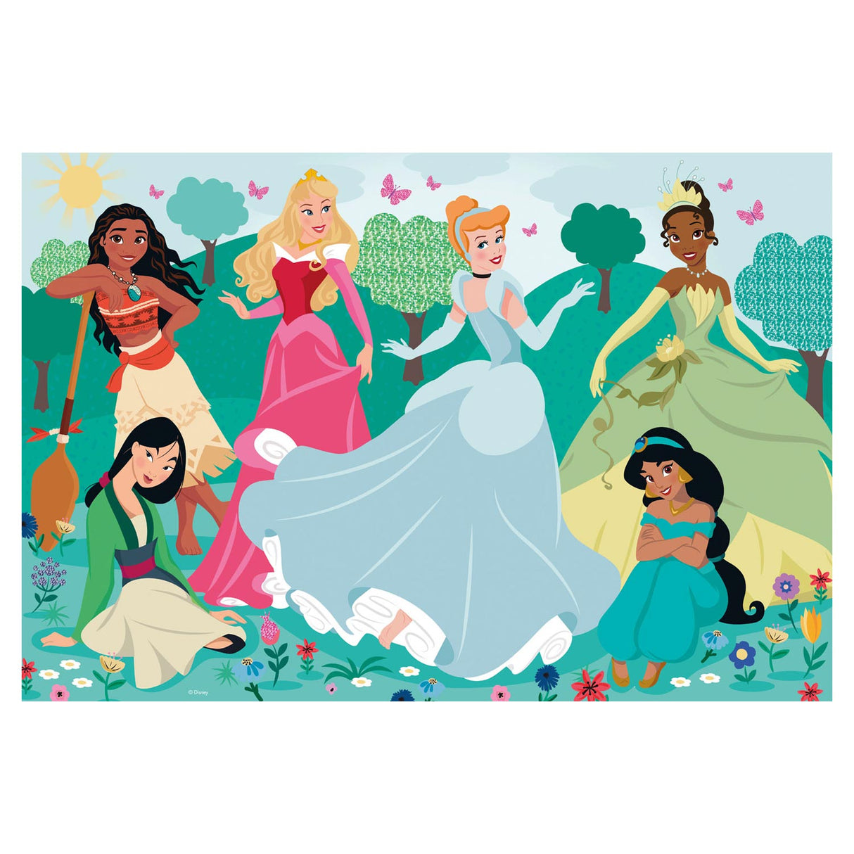 Clementoni Maxi Puzzle Disney Princess, 104st.