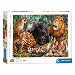 Clementoni puzzle vadmacskák, 500 db.
