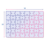 Cleemononi Supercolor Puzzle 3x48 Stécker