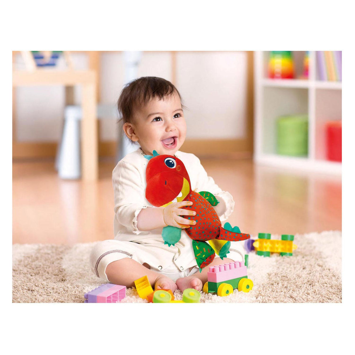 Clementoni Puppelchen Pusch léif Dinosaurus