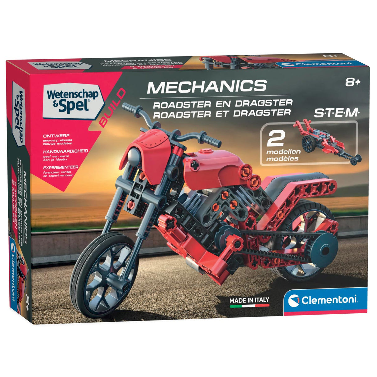 Clementoni Science Game Mechanics - Roadster, 2in1