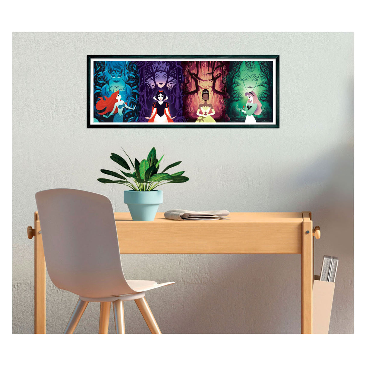 Clementoni Panorama Puzzle Disney Prinzessin, 1000st.