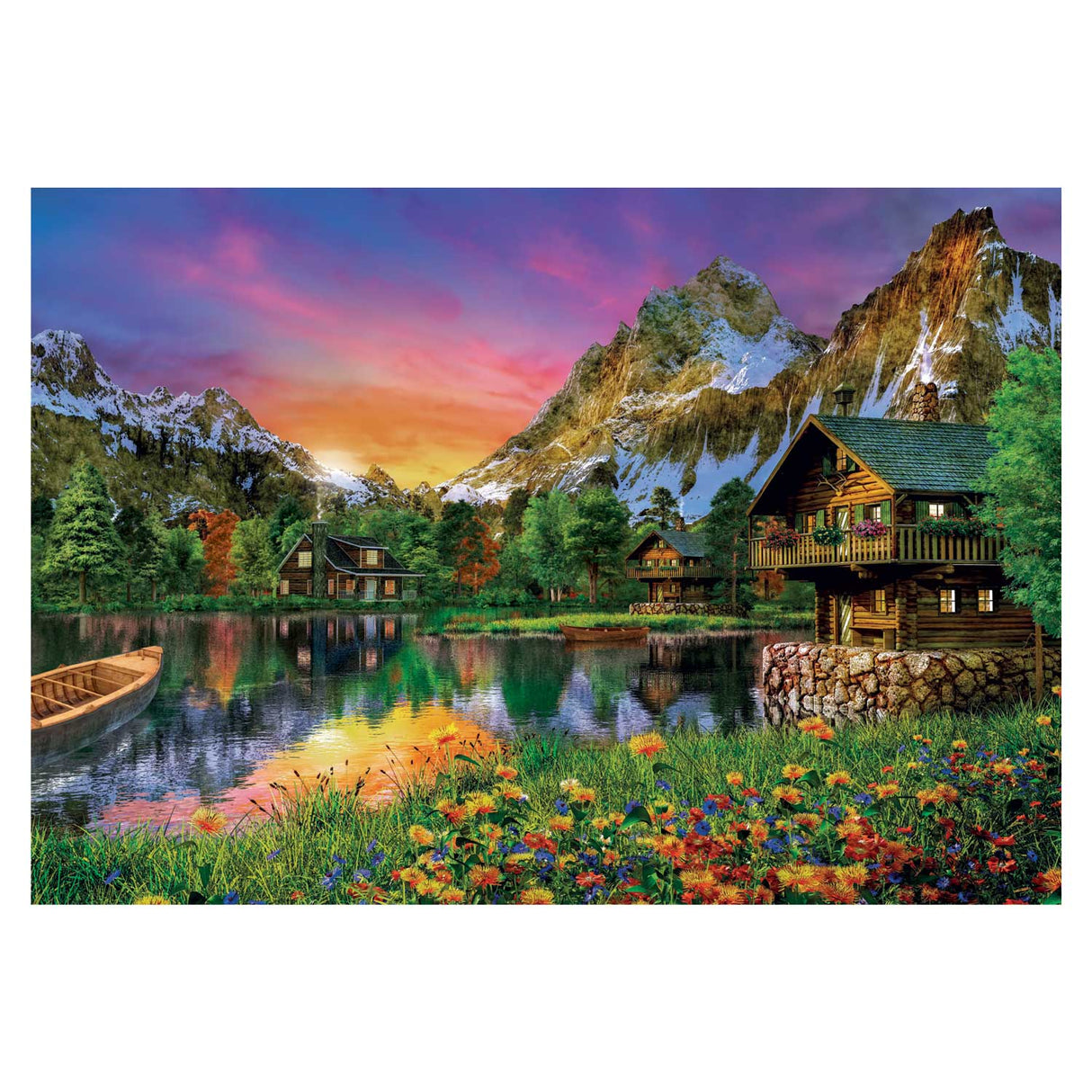Clementoni Alpine Lake puzzle, 6000 pieces.