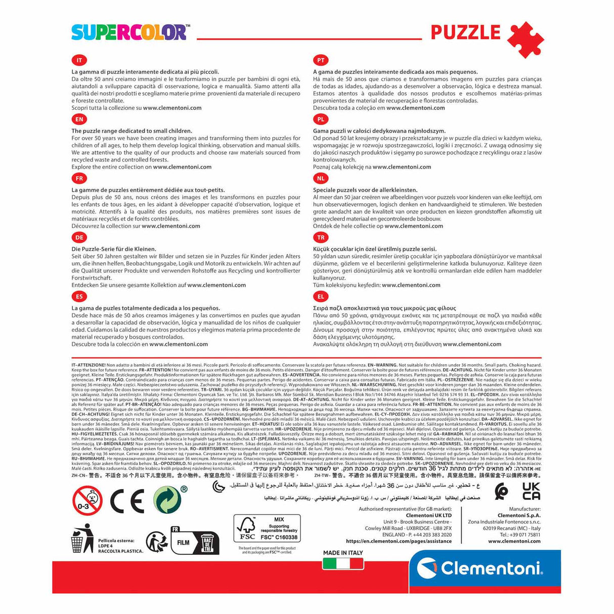 Clemtoni huet de Puzzzle Pauqueron, 2x20st.