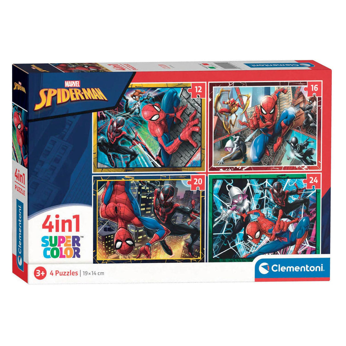 Clemenstoni Puzzles Marvel Spiderman, 4in1