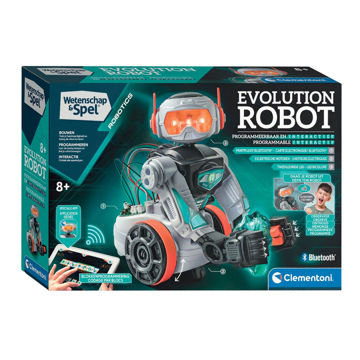 Clemenstoni Science Spill Evolutioun Roboter
