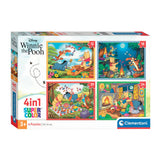 Clementoni jigsaw puzzle color disney winnie the pooh, 4in1
